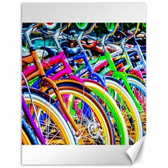 Colorful Bicycles In A Row Canvas 12  X 16   by FunnyCow