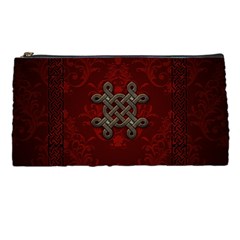 Decorative Celtic Knot On Dark Vintage Background Pencil Cases by FantasyWorld7