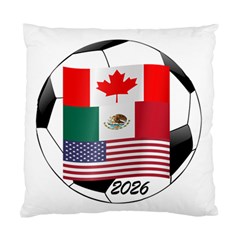 United Football Championship Hosting 2026 Soccer Ball Logo Canada Mexico Usa Standard Cushion Case (two Sides) by yoursparklingshop