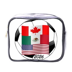 United Football Championship Hosting 2026 Soccer Ball Logo Canada Mexico Usa Mini Toiletries Bags by yoursparklingshop