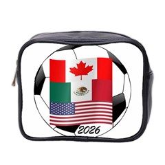 United Football Championship Hosting 2026 Soccer Ball Logo Canada Mexico Usa Mini Toiletries Bag 2-side by yoursparklingshop