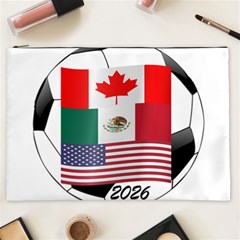 United Football Championship Hosting 2026 Soccer Ball Logo Canada Mexico Usa Cosmetic Bag (xxl) by yoursparklingshop