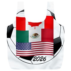 United Football Championship Hosting 2026 Soccer Ball Logo Canada Mexico Usa Full Print Recycle Bags (l)  by yoursparklingshop