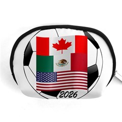 United Football Championship Hosting 2026 Soccer Ball Logo Canada Mexico Usa Accessory Pouches (medium)  by yoursparklingshop