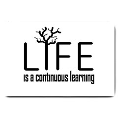 Life And Learn Concept Design Large Doormat  by dflcprints