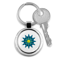 Smiley Flower Key Chains (round)  by linceazul