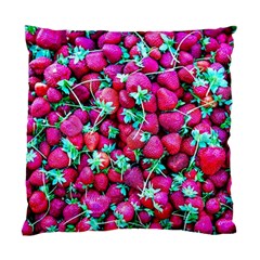 Pile Of Red Strawberries Standard Cushion Case (one Side) by FunnyCow