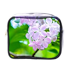 Elegant Pink Lilacs In Spring Mini Toiletries Bags by FunnyCow