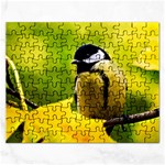 Tomtit Bird Dressed To The Season Rectangular Jigsaw Puzzl Front