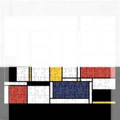 De Stijl Abstract Art Rectangular Jigsaw Puzzl by FunnyCow