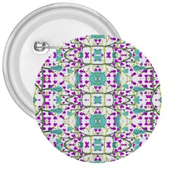 Colorful Modern Floral Baroque Pattern 7500 3  Buttons by dflcprints