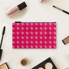 Punk Heart Pink Cosmetic Bag (small) by snowwhitegirl