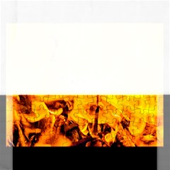 Fire And Flames Rectangular Jigsaw Puzzl by FunnyCow