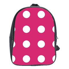 Pink Dot School Bag (large) by snowwhitegirl