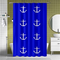 Royal Anchors Shower Curtain 48  X 72  (small)  by snowwhitegirl