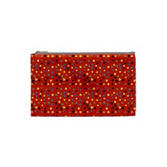 Red Retro Dots Cosmetic Bag (small) by snowwhitegirl