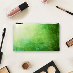 Galaxy Green Cosmetic Bag (small) by snowwhitegirl