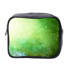 Galaxy Green Mini Toiletries Bag (two Sides) by snowwhitegirl