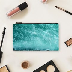 Green Ocean Splash Cosmetic Bag (small) by snowwhitegirl