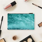 Green Ocean Splash Cosmetic Bag (Small) Back