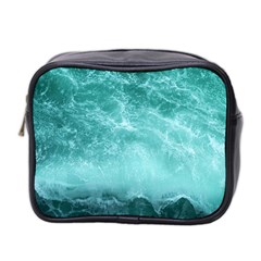 Green Ocean Splash Mini Toiletries Bag (two Sides) by snowwhitegirl