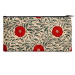 Papanese Floral Red Pencil Cases Back