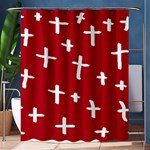 Red White Cross Shower Curtain 60  x 72  (Medium)  60 x72  Curtain