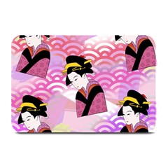 Japanese Abstract Pink Plate Mats by snowwhitegirl