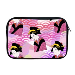 Japanese Abstract Pink Apple Macbook Pro 17  Zipper Case by snowwhitegirl