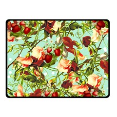 Fruit Blossom Double Sided Fleece Blanket (small)  by snowwhitegirl