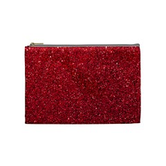 Red  Glitter Cosmetic Bag (medium) by snowwhitegirl