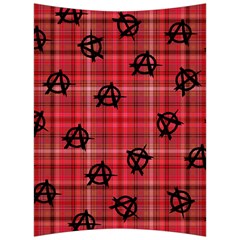 Red Plaid Anarchy Back Support Cushion by snowwhitegirl