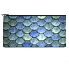 Blue Mermaid Scale Pencil Cases by snowwhitegirl