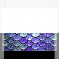 Blue Purple Mermaid Scale Rectangular Jigsaw Puzzl by snowwhitegirl