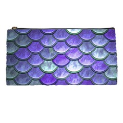 Blue Purple Mermaid Scale Pencil Cases by snowwhitegirl