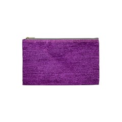 Purple Denim Cosmetic Bag (small) by snowwhitegirl