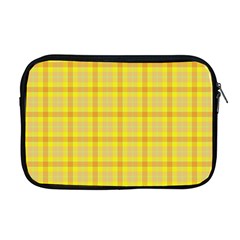 Yellow Sun Plaid Apple Macbook Pro 17  Zipper Case by snowwhitegirl