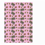 Fast Food Pink Small Garden Flag (Two Sides) Back