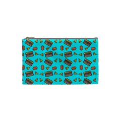 Fast Food Blue Cosmetic Bag (small) by snowwhitegirl