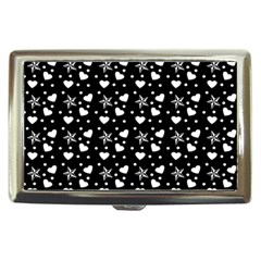 Hearts And Star Dot Black Cigarette Money Cases by snowwhitegirl