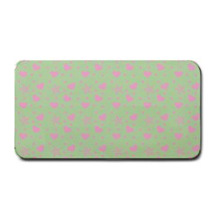 Hearts And Star Dot Green Medium Bar Mats by snowwhitegirl