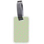 Hearts And Star Dot Green Luggage Tags (One Side)  Front