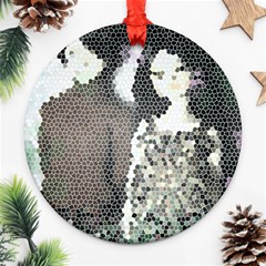 Dolls Stained  Glass Ornament (round) by snowwhitegirl