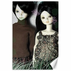 Dolls In The Grass Canvas 24  X 36  by snowwhitegirl