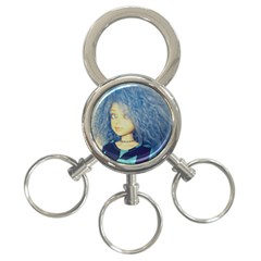 Blue Hair Boy 3-ring Key Chains by snowwhitegirl