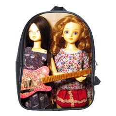 Playing The Guitar School Bag (large) by snowwhitegirl