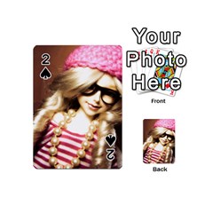 Cover Girl Playing Cards 54 (mini)  by snowwhitegirl