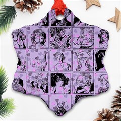 Lilac Yearbook 1 Snowflake Ornament (two Sides) by snowwhitegirl