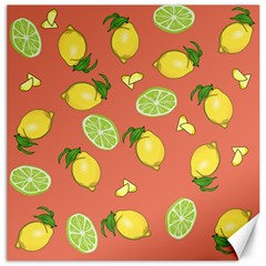 Lemons And Limes Peach Canvas 20  X 20   by snowwhitegirl