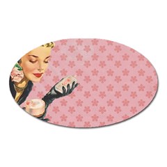 Vintage Lady Oval Magnet by vintage2030